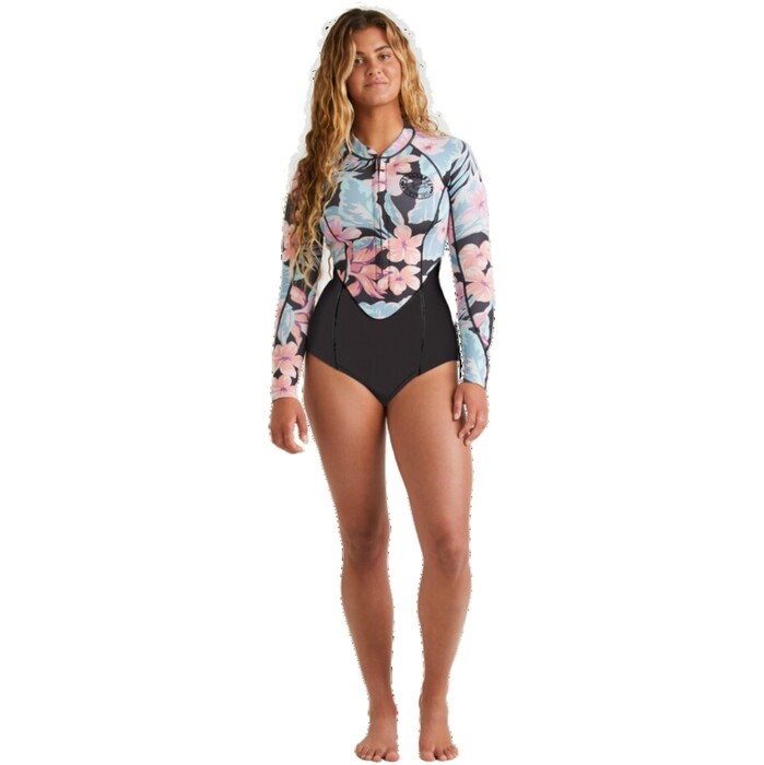 2024 Billabong Womens Salty Days Natural 2mm Long Sleeve Springsuit ABJW400129 - Nights In Paradise